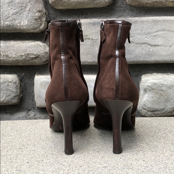 Brown Suede Narciso Rodriguez Boots Vintage sz 10 - Picture 4 of 8